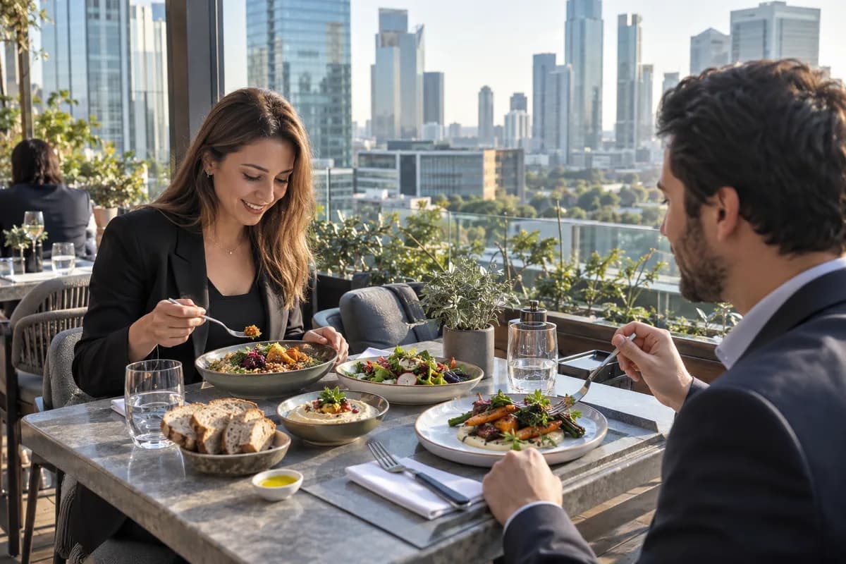 Where to Eat Vegan Along Istanbul’s Levent–Maslak Business Axis 🌱🏙️